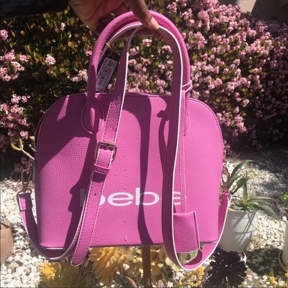 Bebe Fabiola Mini Dome Purse Pink NEW - Picture 6 of 6